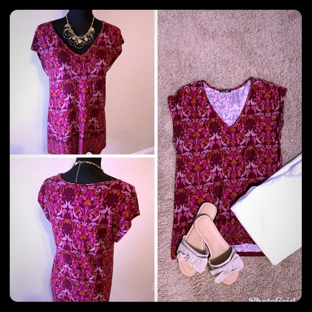Pink floral top